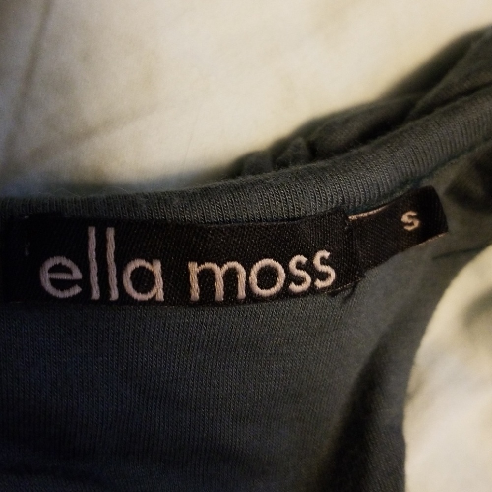 Ella Moss Olive Green Ruffled Racerback Top - Picture 4 of 4